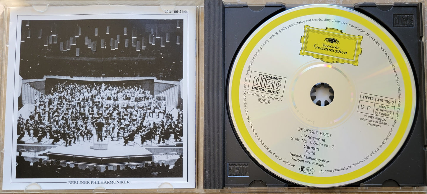 Music CD - Bizet: Carmen Suite & LArlesienne Suite, Karajan, 1985