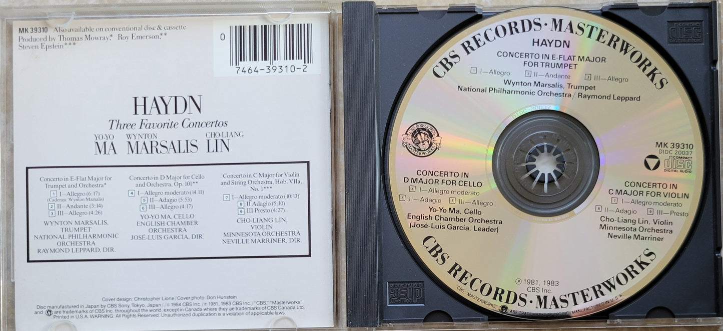 Music CD - Haydn: Cello Concerto, Trumpet Concerto, Violin Concerto, 1983