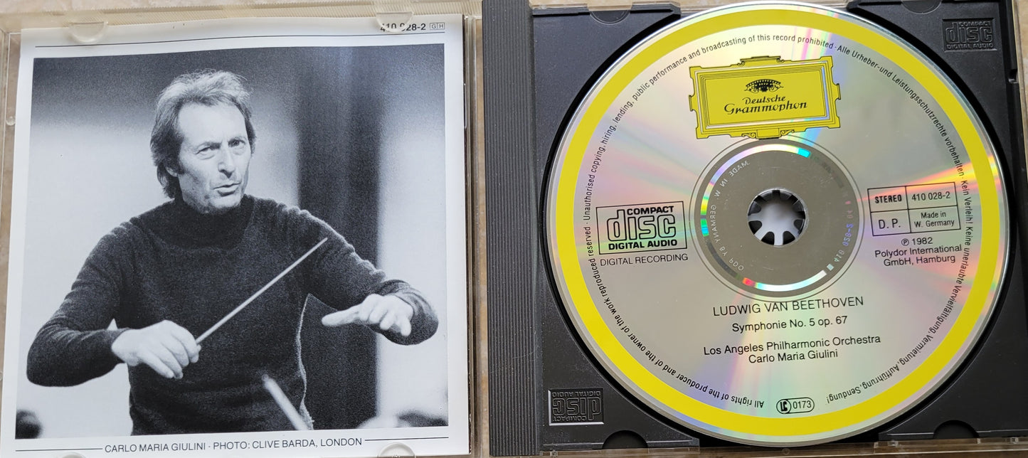 Music CD - Beethoven: Symphony No. 5, Carlo Maria Giulini, 1982