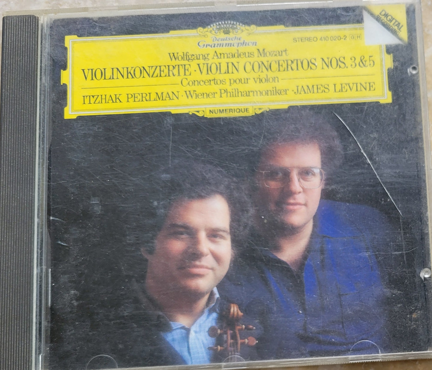Music CD - Mozart: Violin Concertos Nos. 3 & 5, Itzhak Perlman, 1983