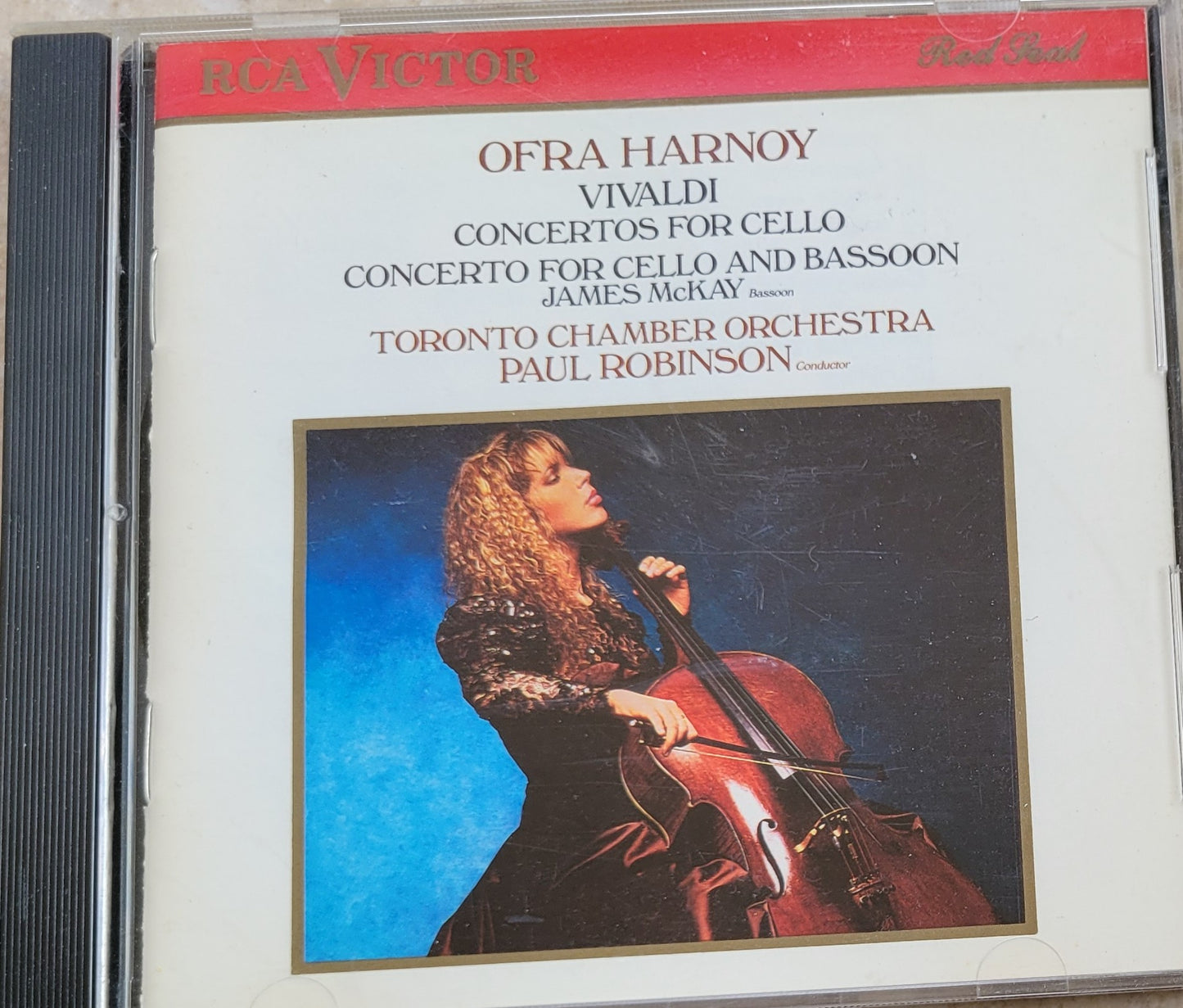 Music CD - Vivaldi: Concertos For Cello, Ofra Harnoy, 1988