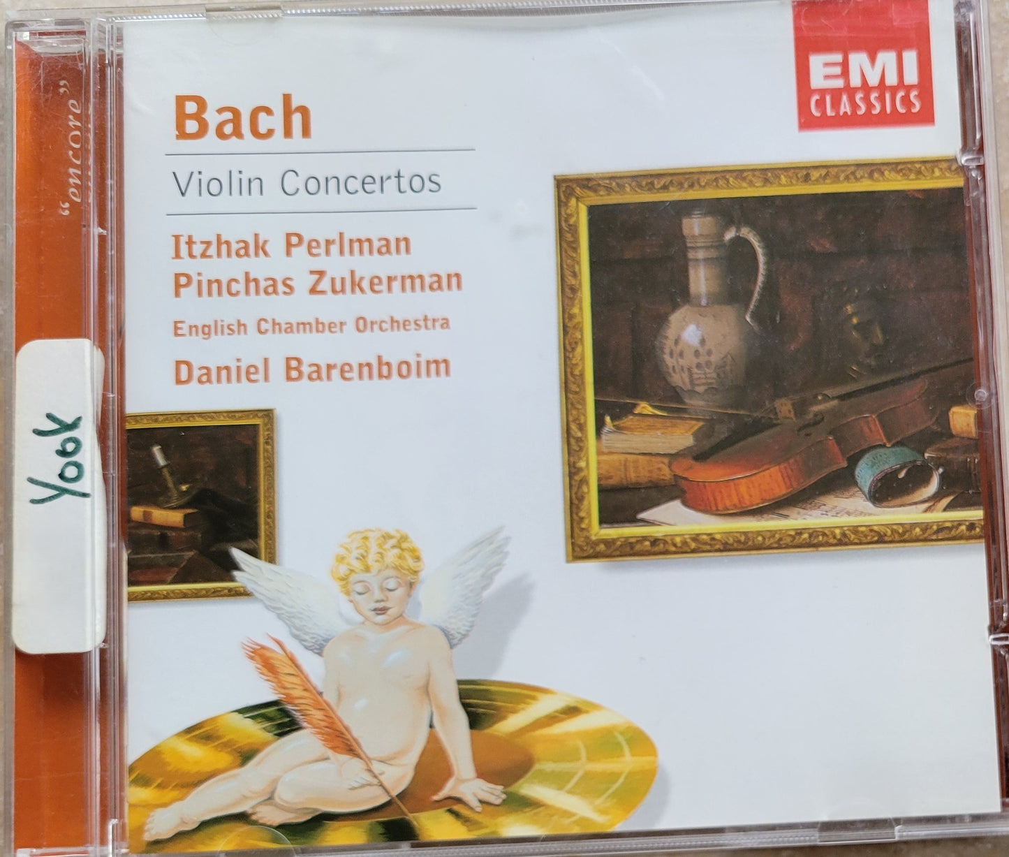 Music CD - Bach: Violin Concertos, Itzhak Perlman, Pinchas Zukerman, 2001