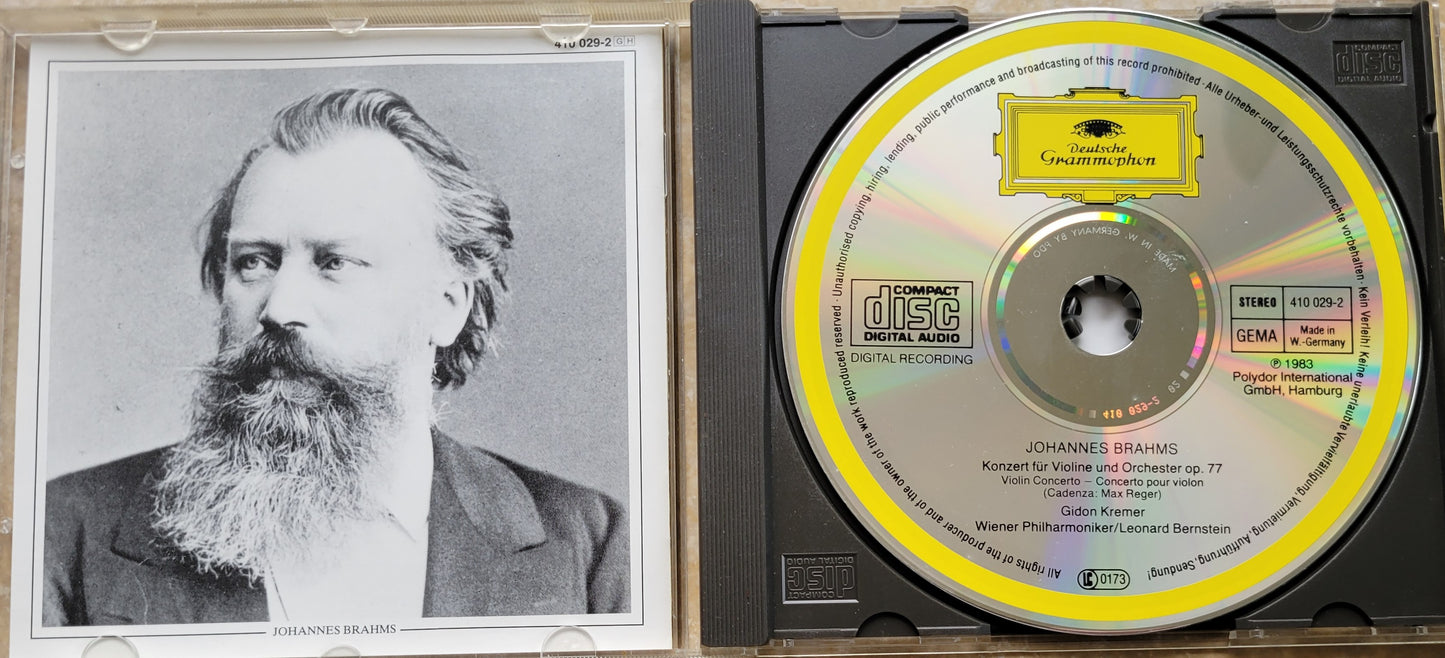 Music CD - Johannes Brahms: Violin Concerto, Gidon Kremer, 1983