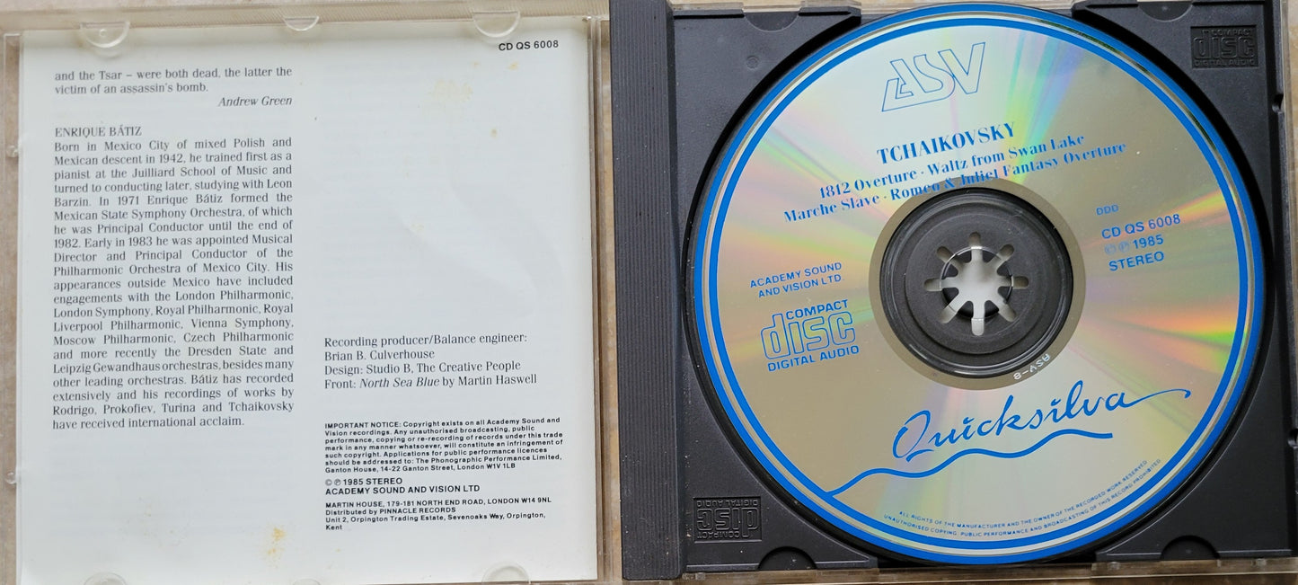 Music CD - Tchaikovsky: 1812 Overture, Waltz from Swan Lake, Marche Slave, 1985