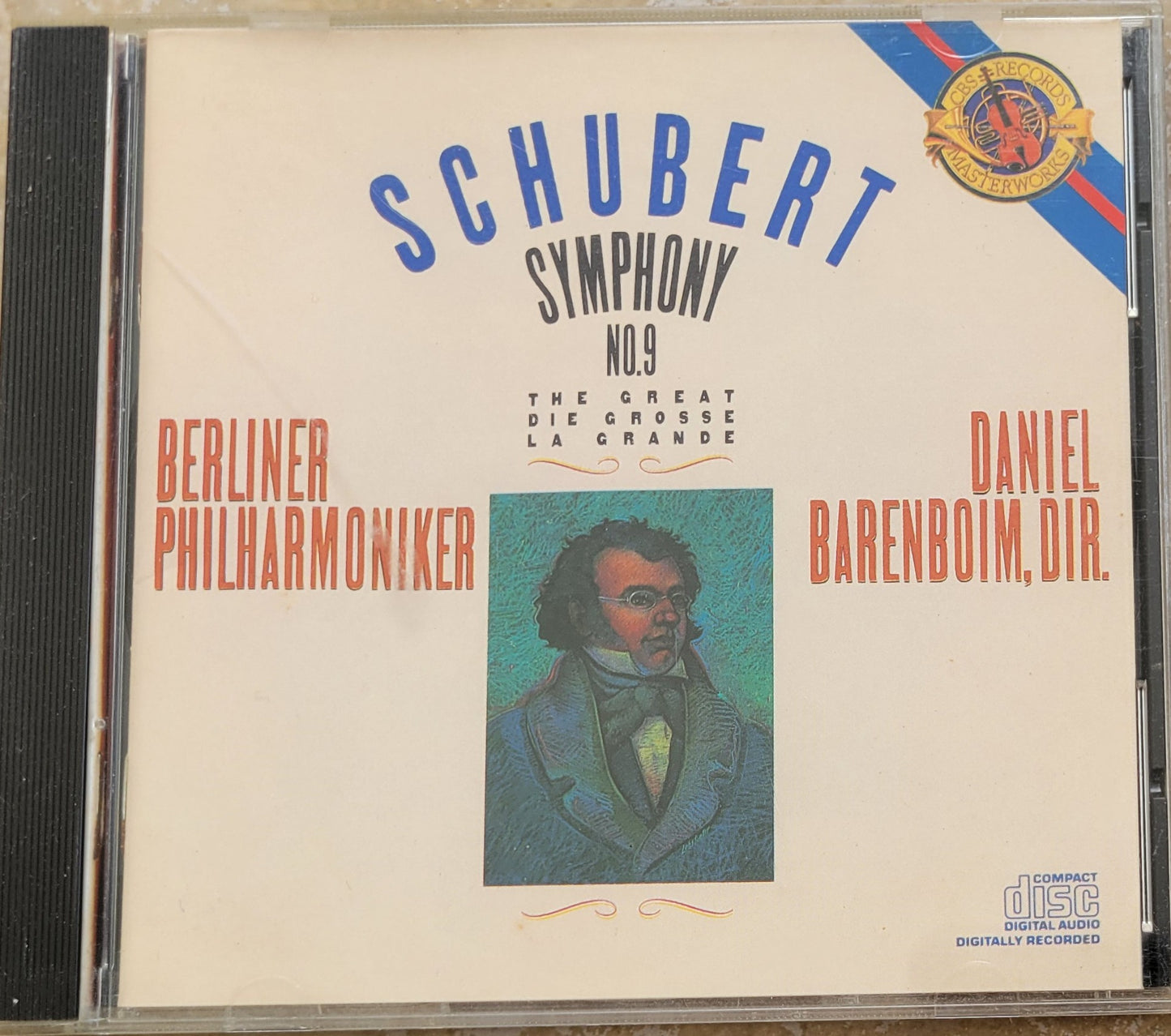 Music CD - Schubert: Symphony No. 9 "The Great", "Die Grosse", 1987