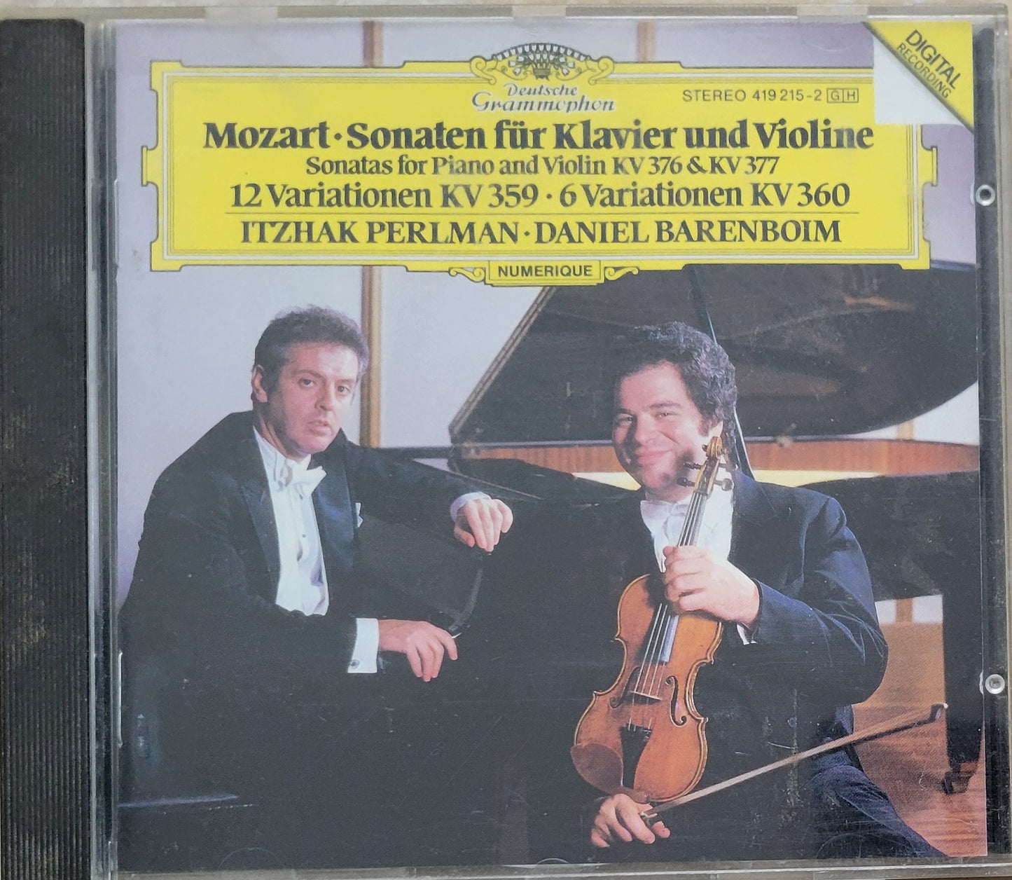 Music CD - Mozart: Violin Sonatas for Piano and Violin, Itzhak Perlman, 1987