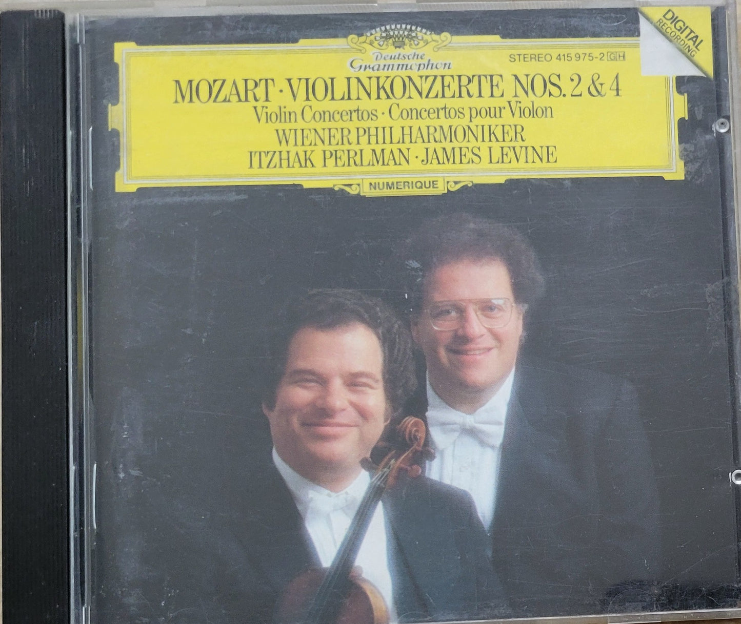 Music CD - Mozart: Violin Concertos Nos. 2 & 4, Itzhak Perlman, 1986