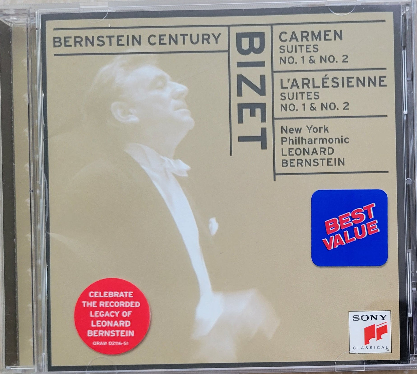Music CD - Bizet: Carmen Suite and Larlesienne Suites, Leonard Bernstein, 1997