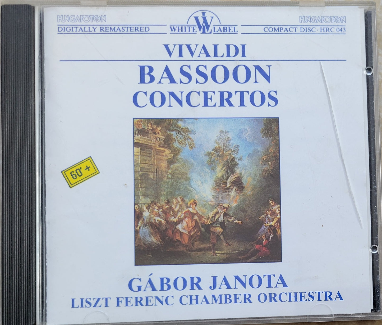 Music CD - Vivaldi: Bassoon Concertos, Gabor Janota, 1987