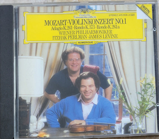 Music CD - Mozart: Violin Concerto No. 1, Itzhak Perlman, 1986