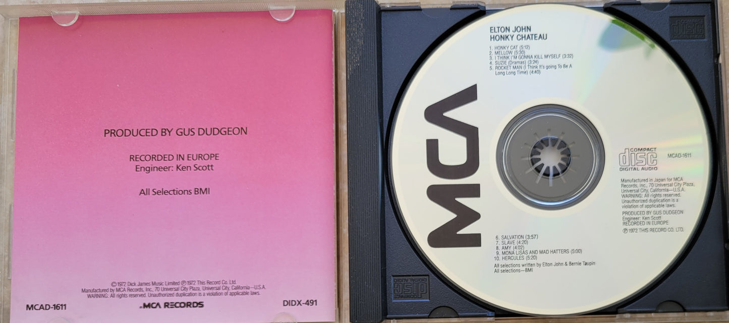 Music CD - Elton John: Honky Chateau, MCA, 1972