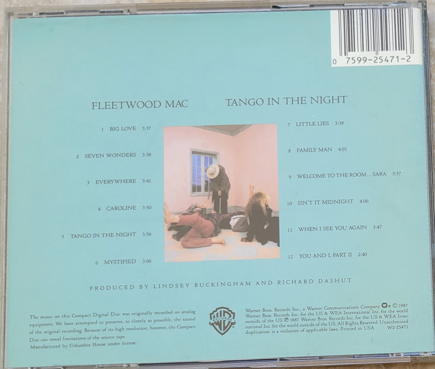 Music CD - Fleetwood Mac: Tango In The Night, Warner Bros. Records, 1987