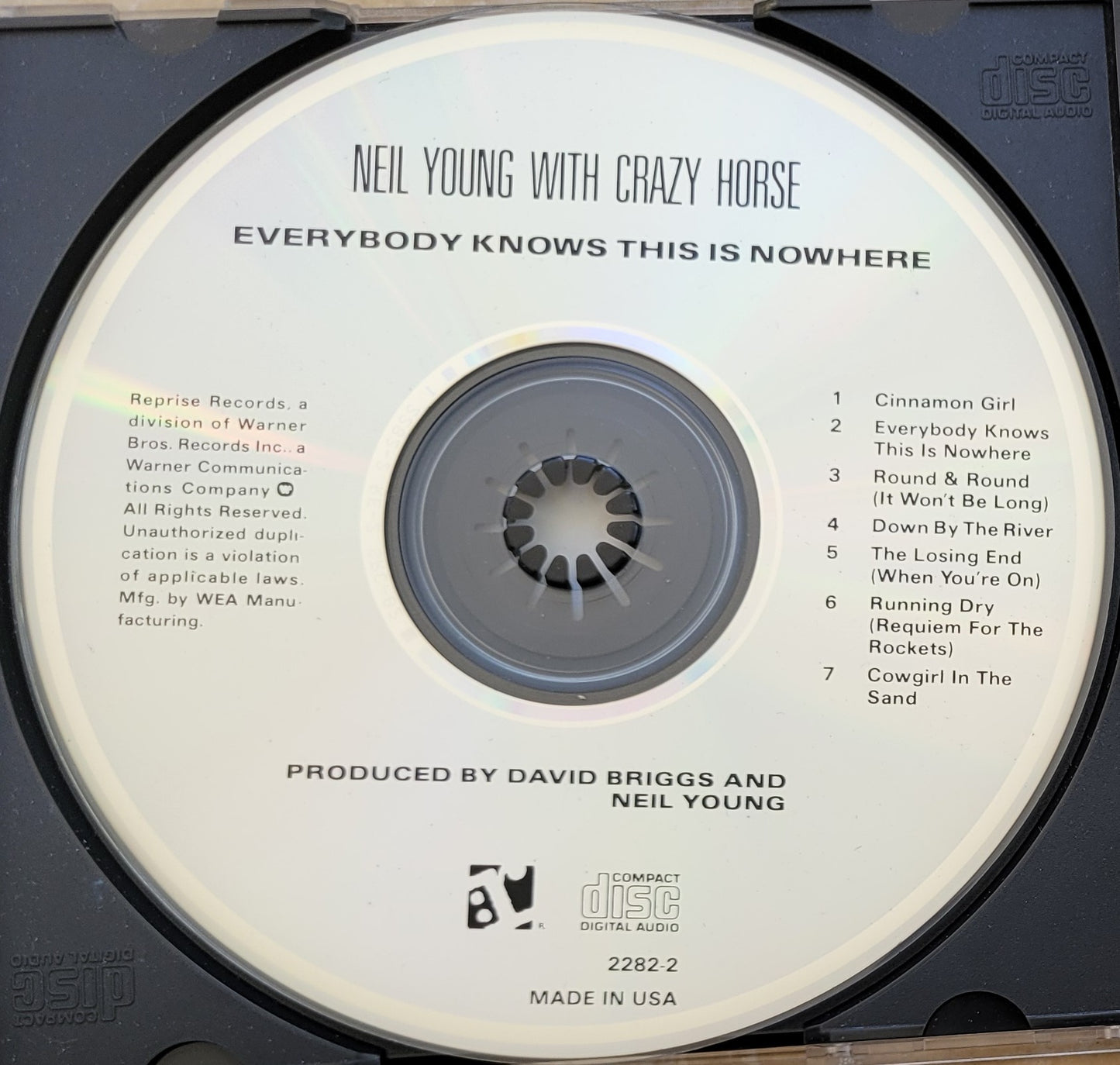 Music CD - Neil Young: Crazy Horse, Everybody Knows This Is Nowhere, 1984