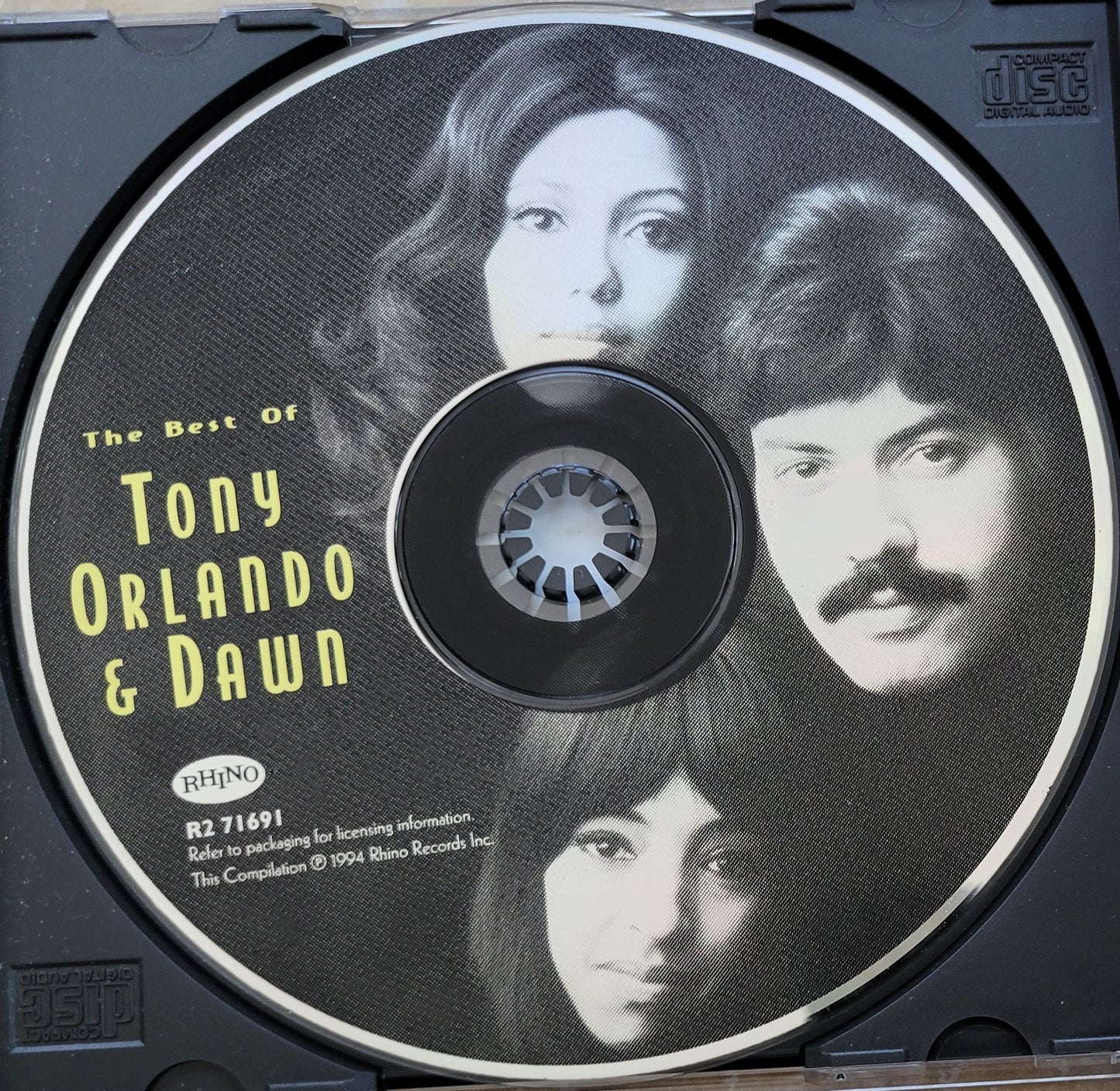 Music CD - The Best of Tony Orlando & Dawn, Rhino Records, 1994