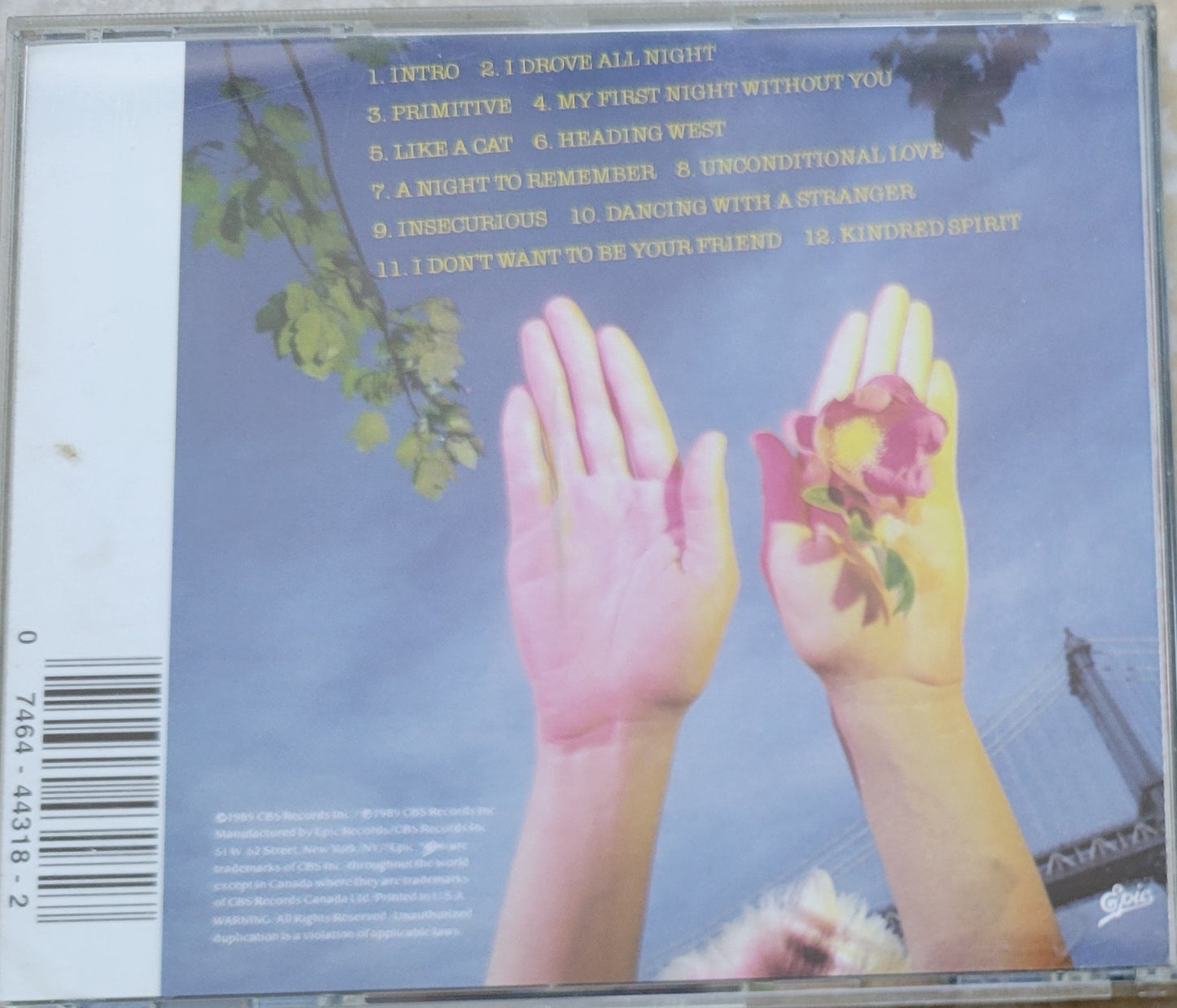 Music CD - Cyndi Lauper: A Night To Remember, She Bop, CBS, 1983