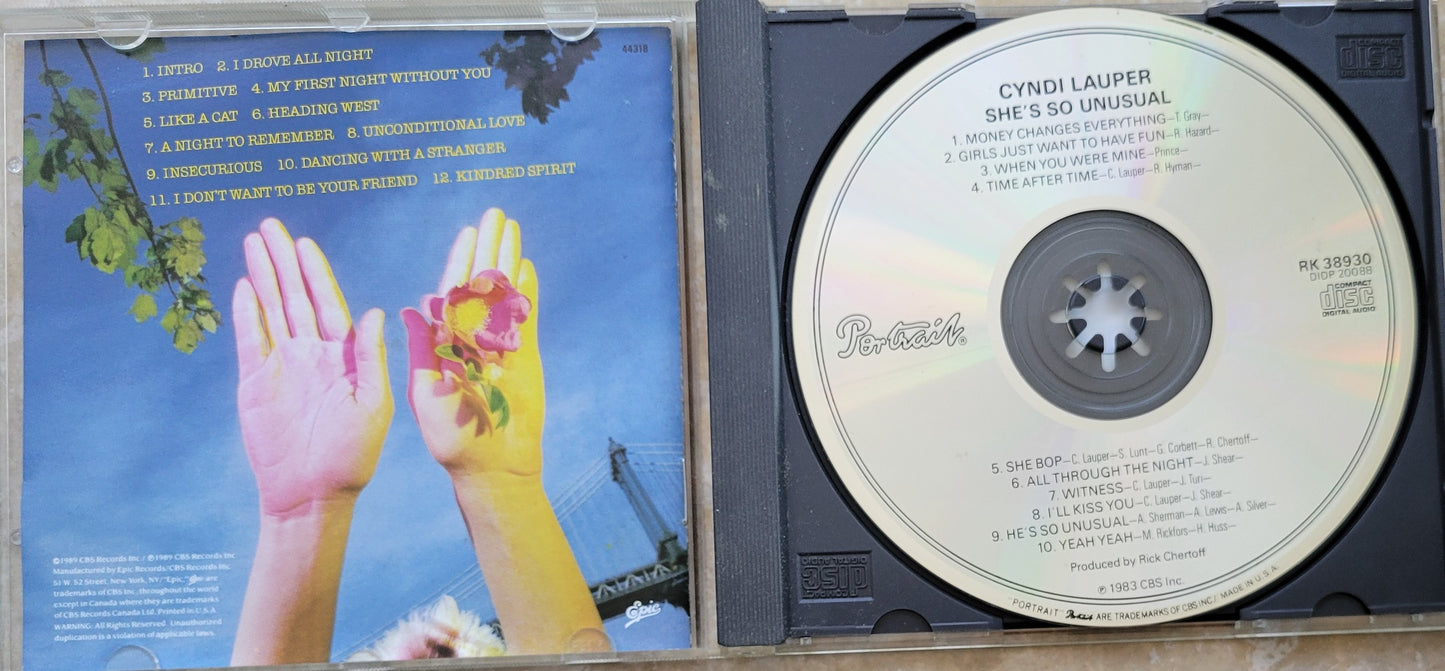 Music CD - Cyndi Lauper: A Night To Remember, She Bop, CBS, 1983