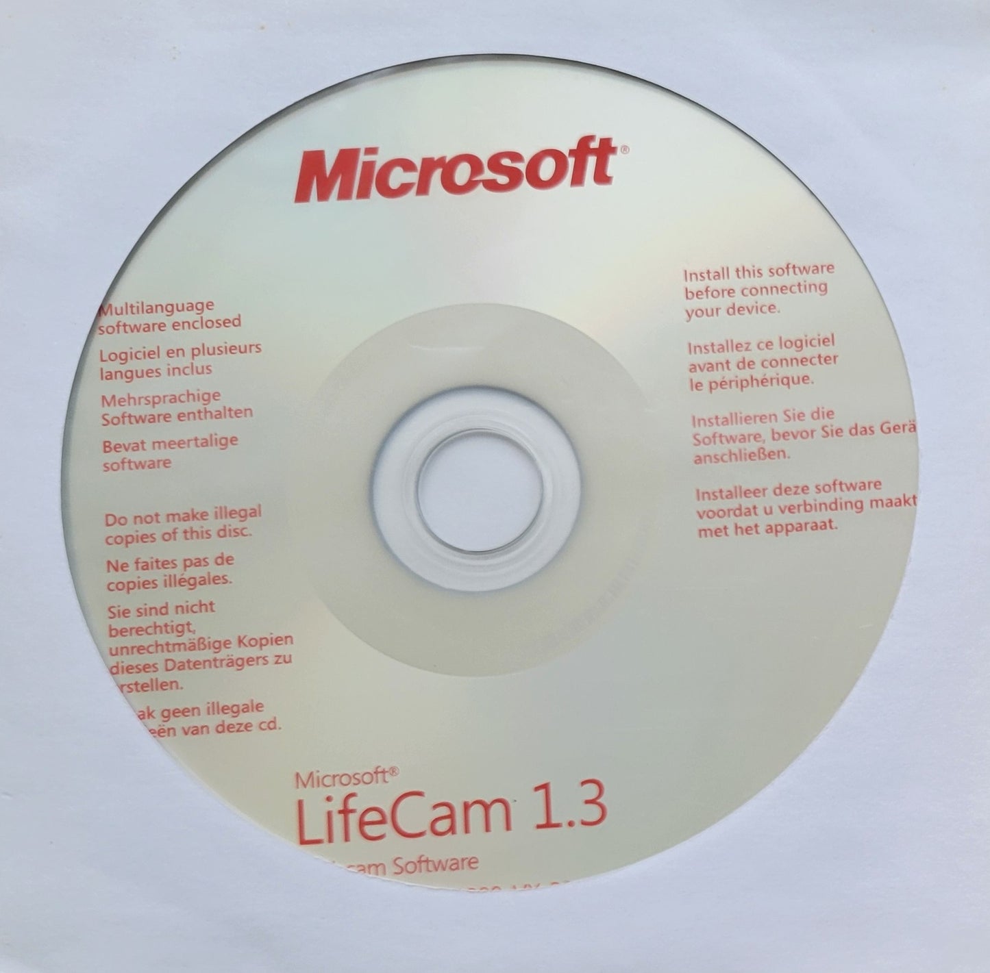 Vintage - Microsoft LifeCam 1.3 Webcam Software, 2006