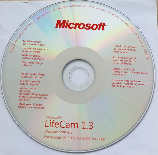 Vintage - Microsoft LifeCam 1.3 Webcam Software, 2006