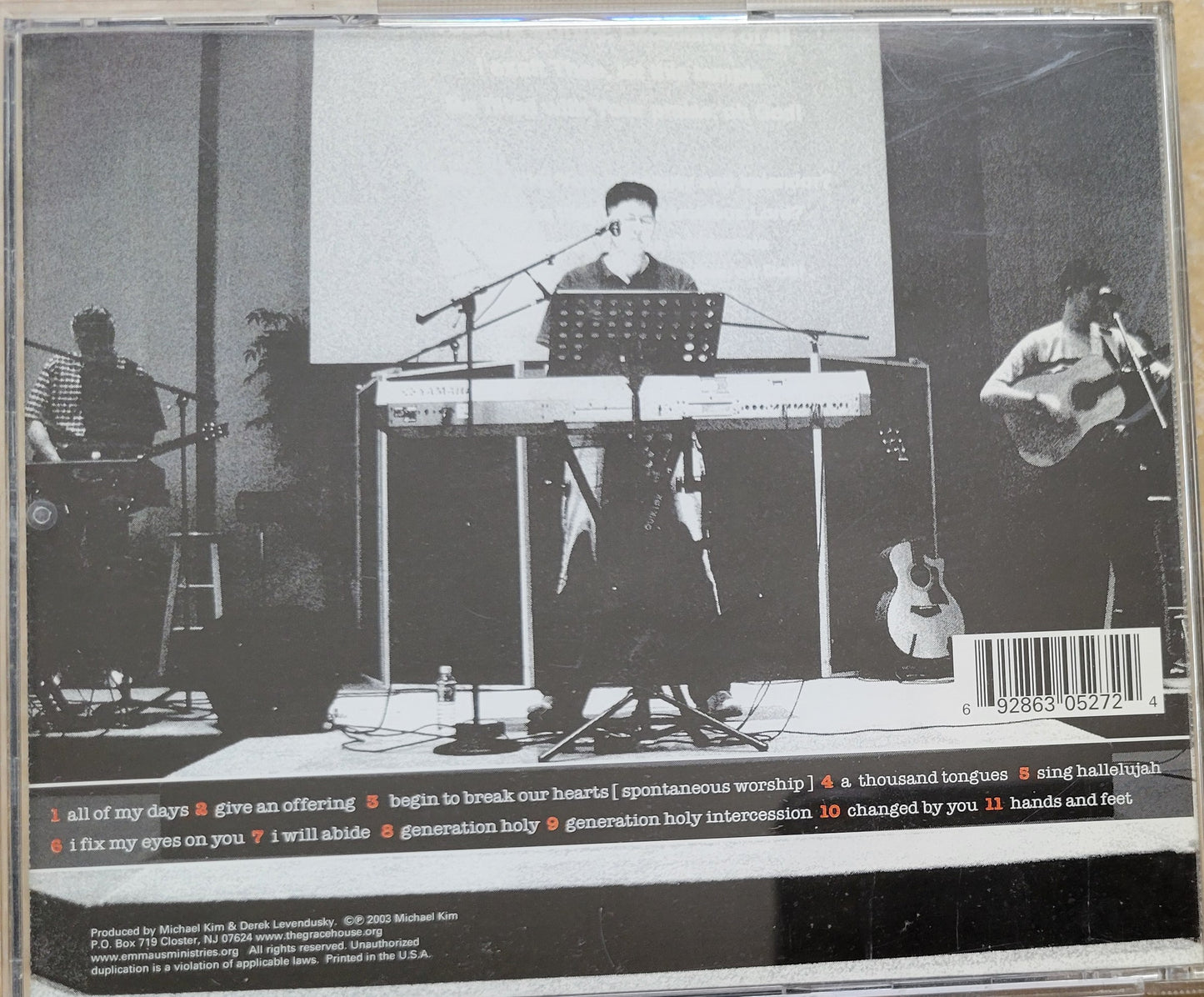 Music CD - Mike Kim: Generation Holy, Derek Levendusky, 2003