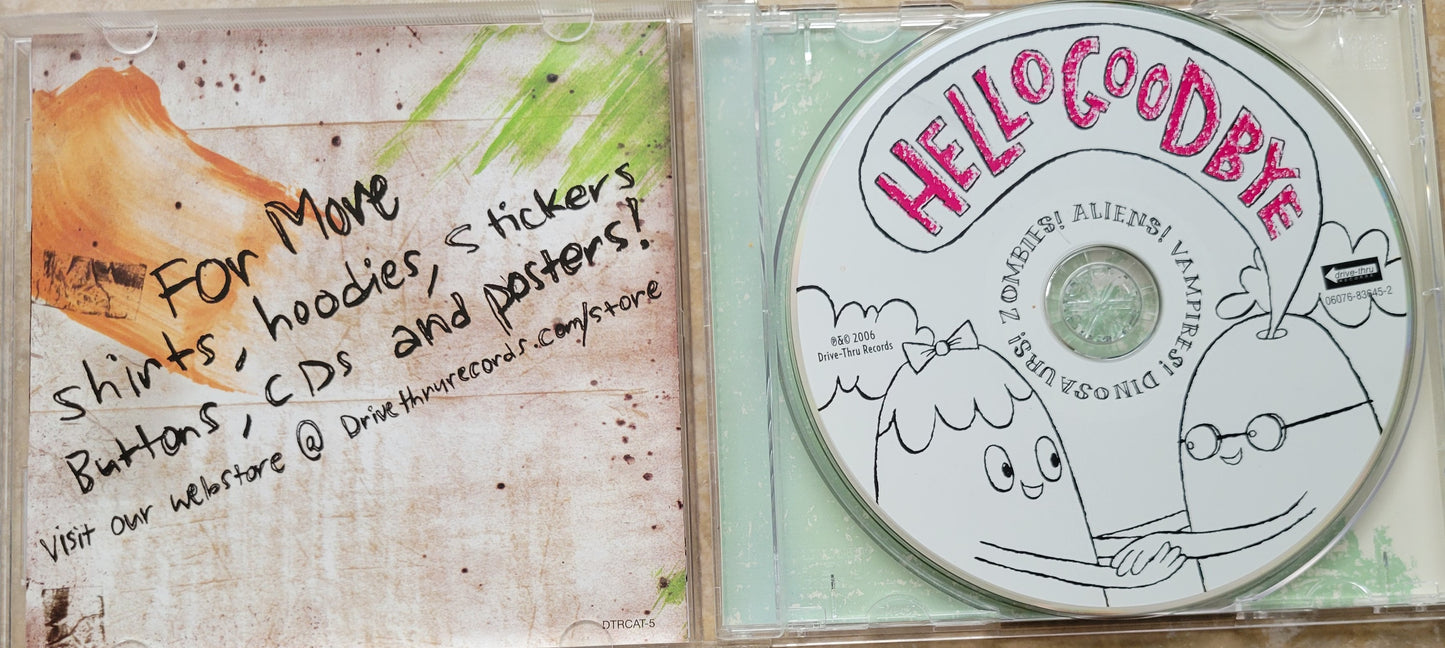 Music CD - Hello Goodbye: Zombies Aliens Vampires Dinosaurs, 2006