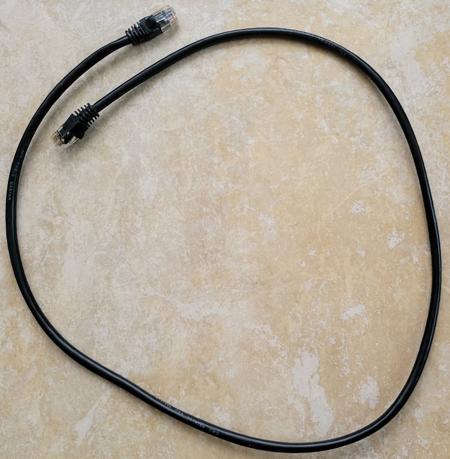 CAT5e RJ45 Ethernet LAN Network Patch Cable, 3 Feet, Black