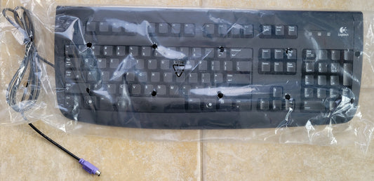 Logitech PS/2 Keyboard, Brand New, Open Box