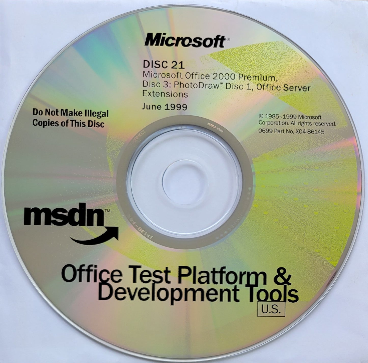 Vintage - Microsoft Office 2000 Premium: PhotoDraw, Office Server Extensions, 1999