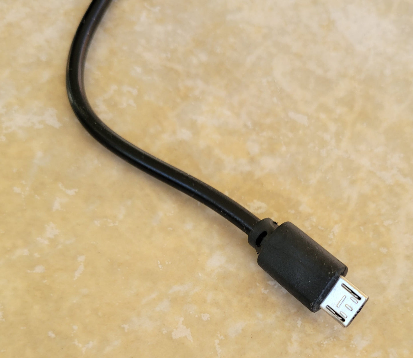 Short USB to Micro USB Cable, 1 Foot, Black