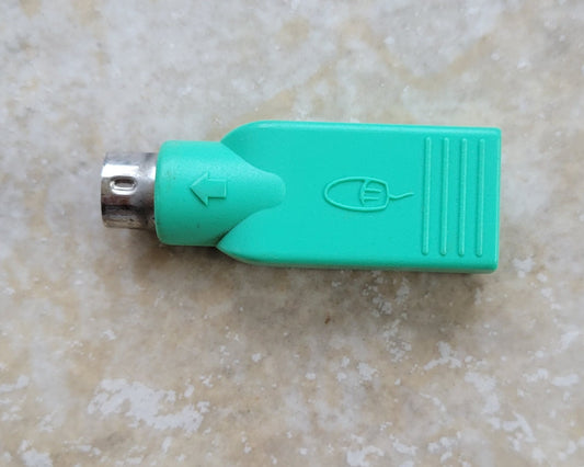 USB Female to PS/2 Mouse Male Passive Adapter, Green