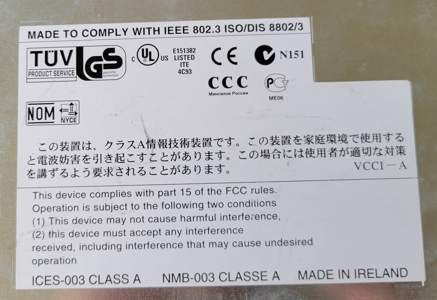 3COM SuperStack3 24-Port Manageable Switch 4226T, 3C17300, RJ-45 BaseT