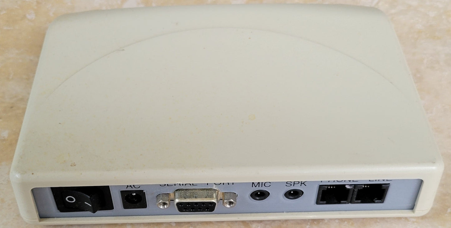 AOpen FM56EX External Modem, RS-232 Serial Port, RJ-11 Phone Jack