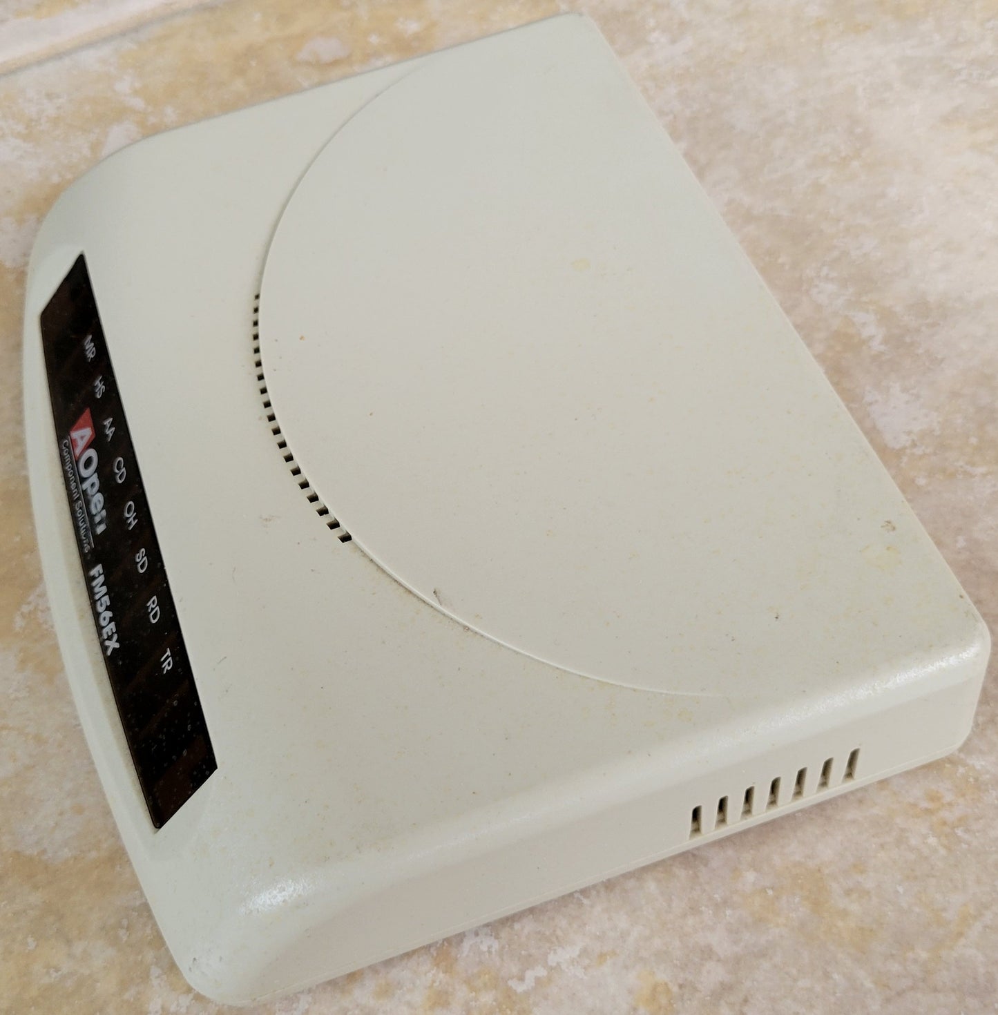 AOpen FM56EX External Modem, RS-232 Serial Port, RJ-11 Phone Jack