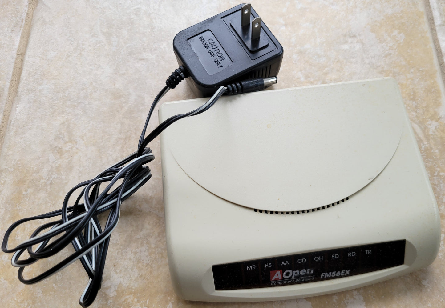 AOpen FM56EX External Modem, RS-232 Serial Port, RJ-11 Phone Jack