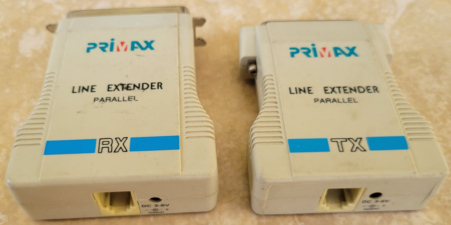Primax Line Extender Parallel Printing, TX & RX, Parallel Port & RJ11 Port