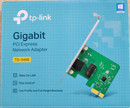TP-Link Gigabit PCI Express Network Adapter, TG-3468, Wake On LAN