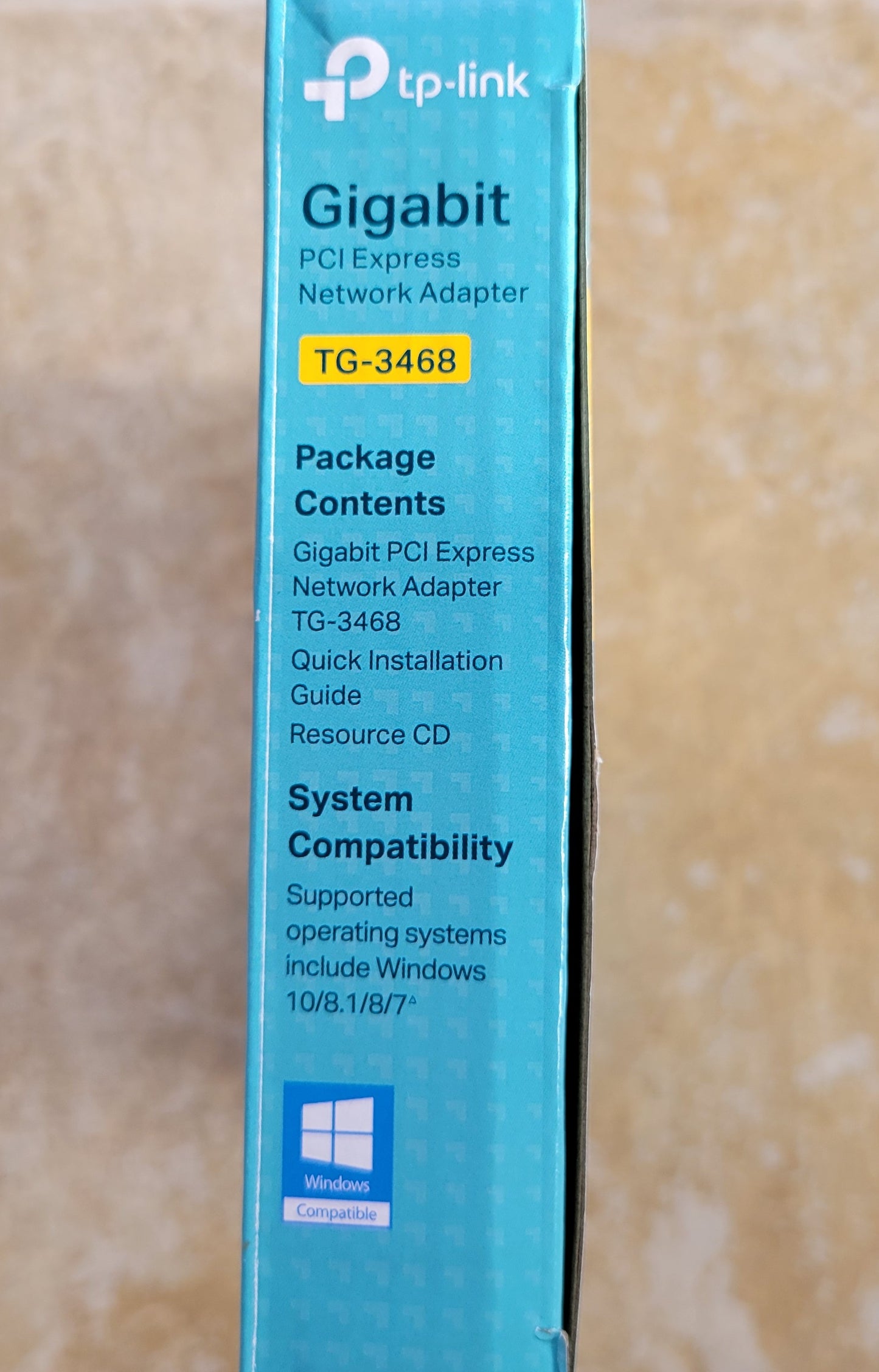 TP-Link Gigabit PCI Express Network Adapter, TG-3468, Wake On LAN