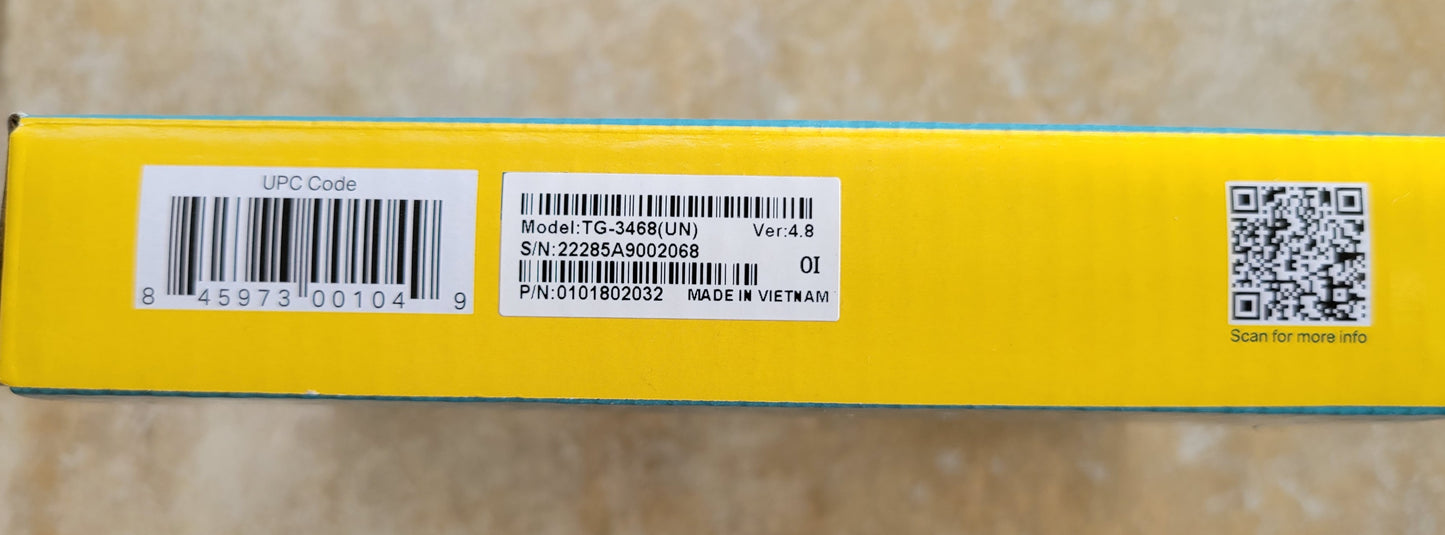 TP-Link Gigabit PCI Express Network Adapter, TG-3468, Wake On LAN