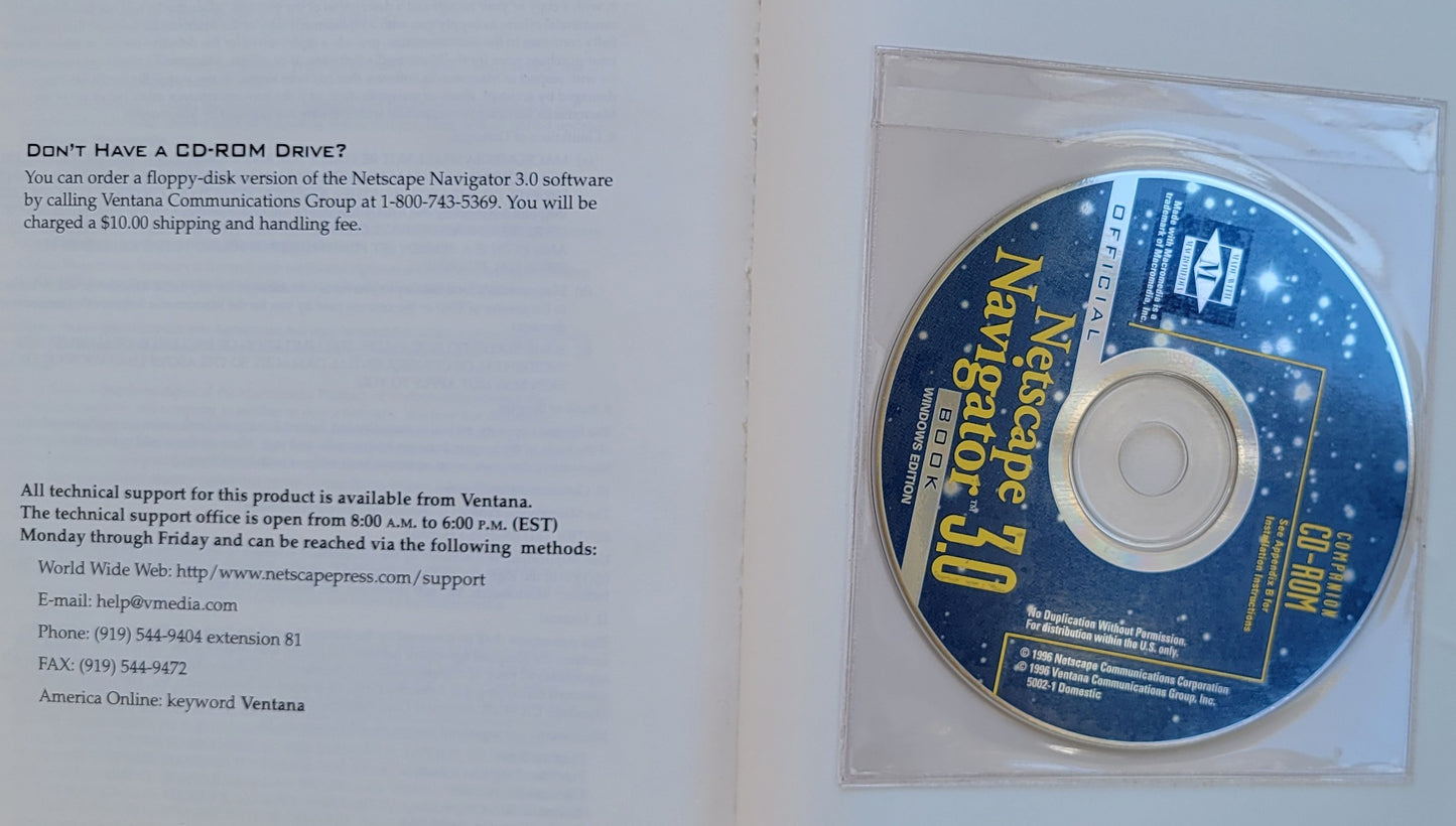 Vintage - Official Netscape Navigator 3.0, 1996
