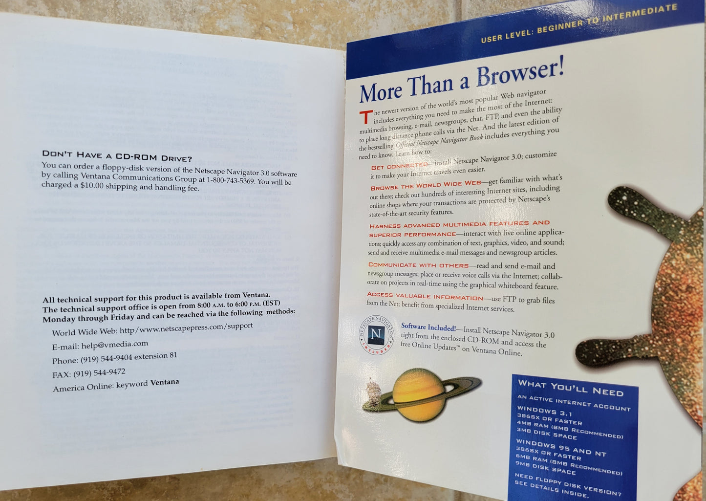 Vintage - Official Netscape Navigator 3.0, 1996