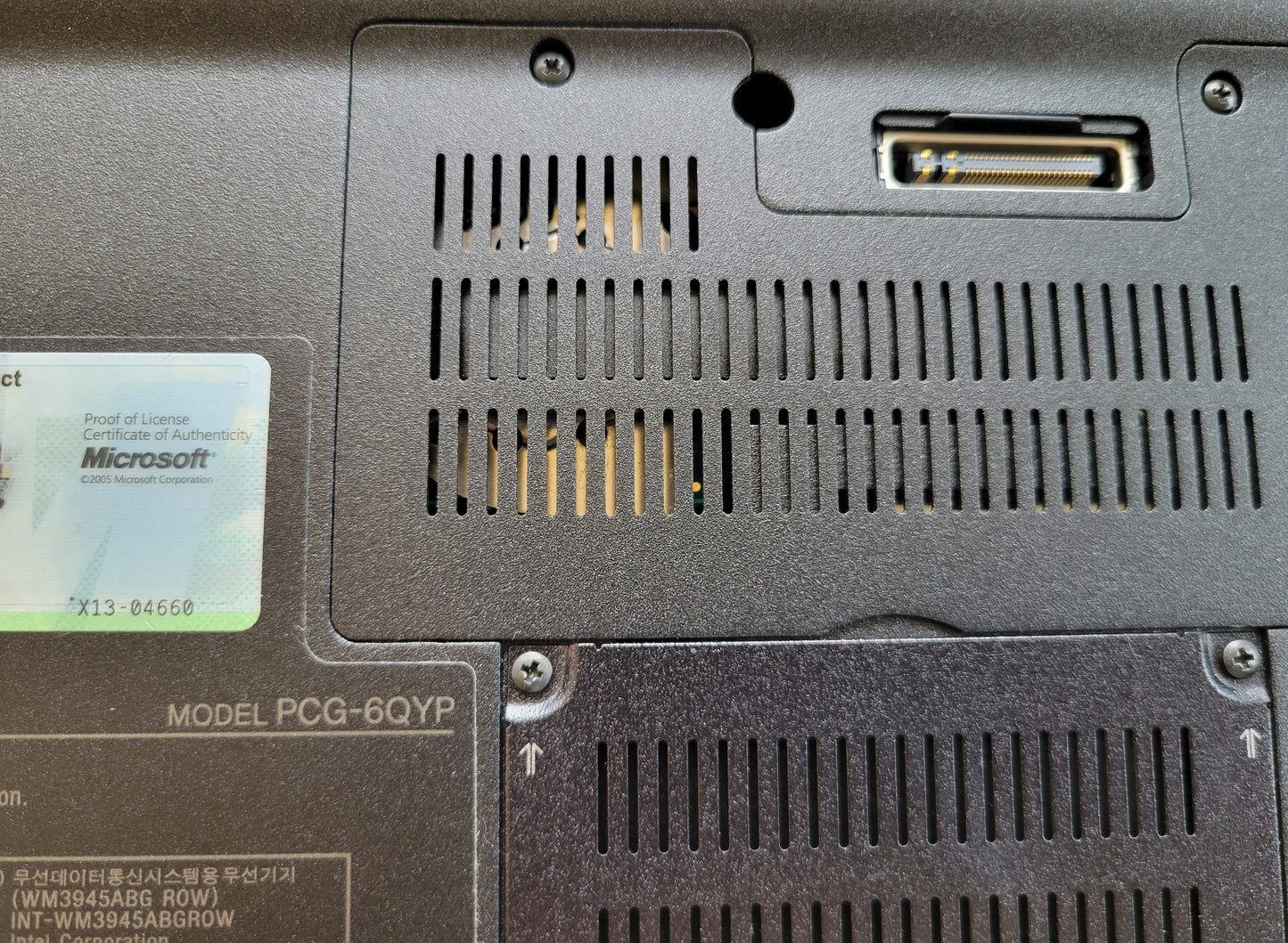 Sony VAIO PCG-6QYP Notebook Computer, Korean Version