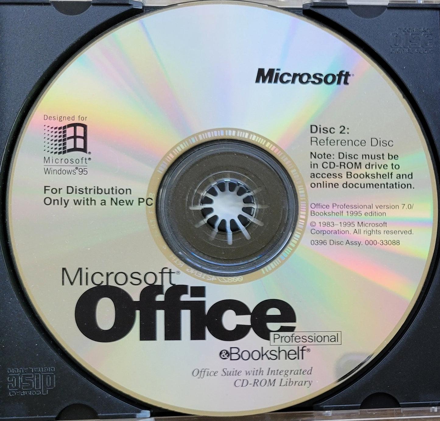 Vintage - Microsoft Office Professional & Bookshelf for Windows 95, 2 CDs, 1995