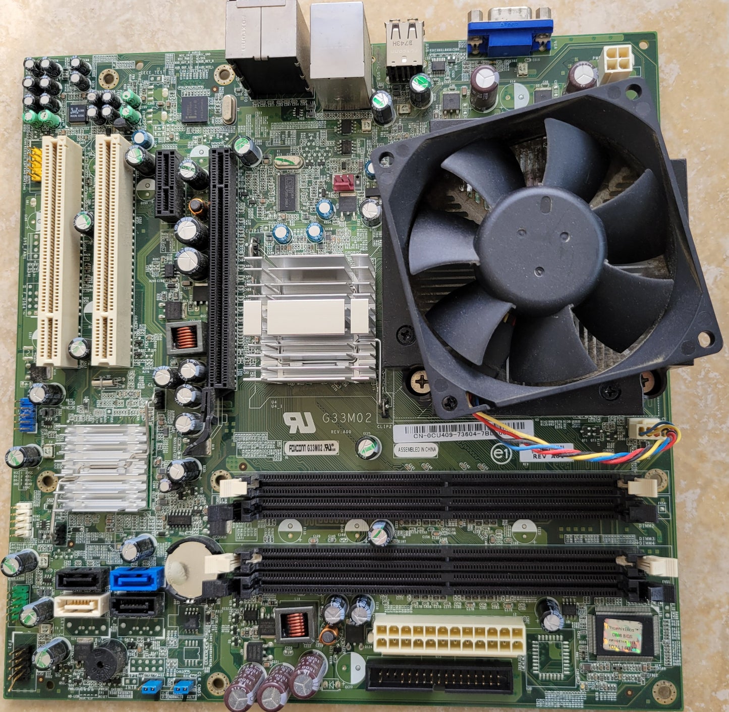 Foxconn G33MO2 PC Motherboard with CPU