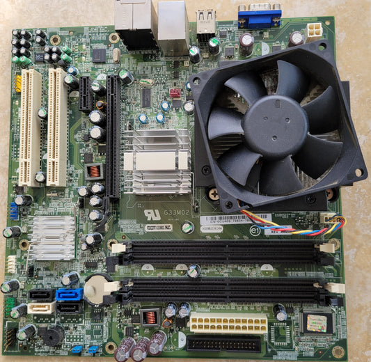 Foxconn G33MO2 PC Motherboard with CPU
