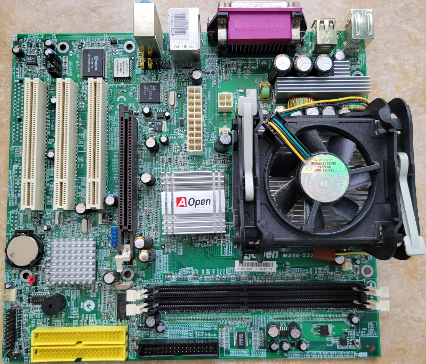 AOpen MX46-533GN Motherboard with CPU