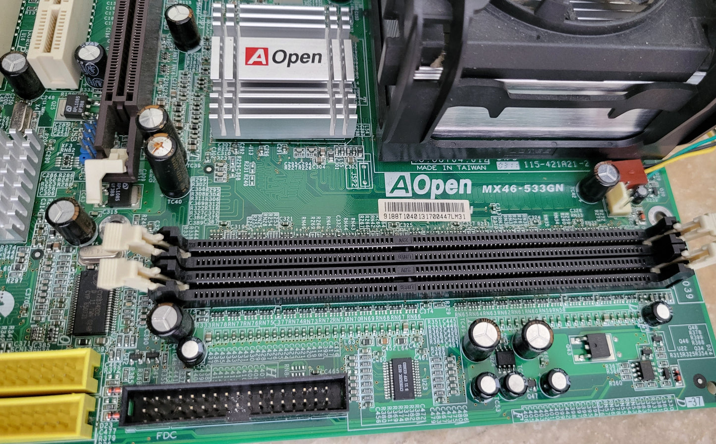 AOpen MX46-533GN Motherboard with CPU