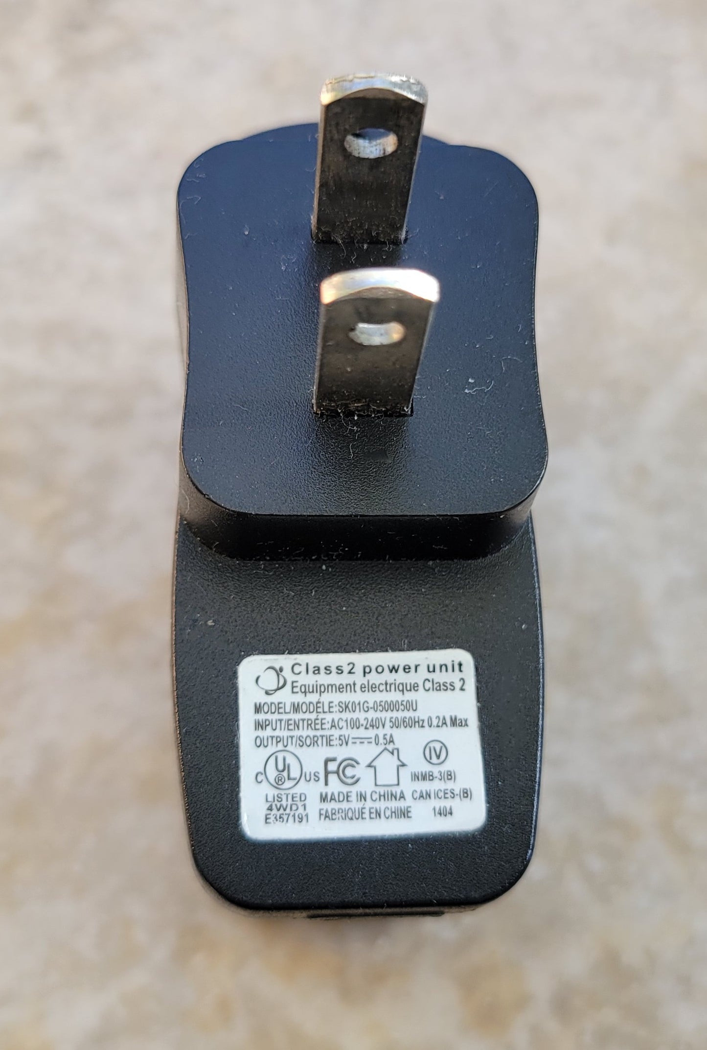 AC USB Adapter, SK01G-0500050U 5V with LED Light