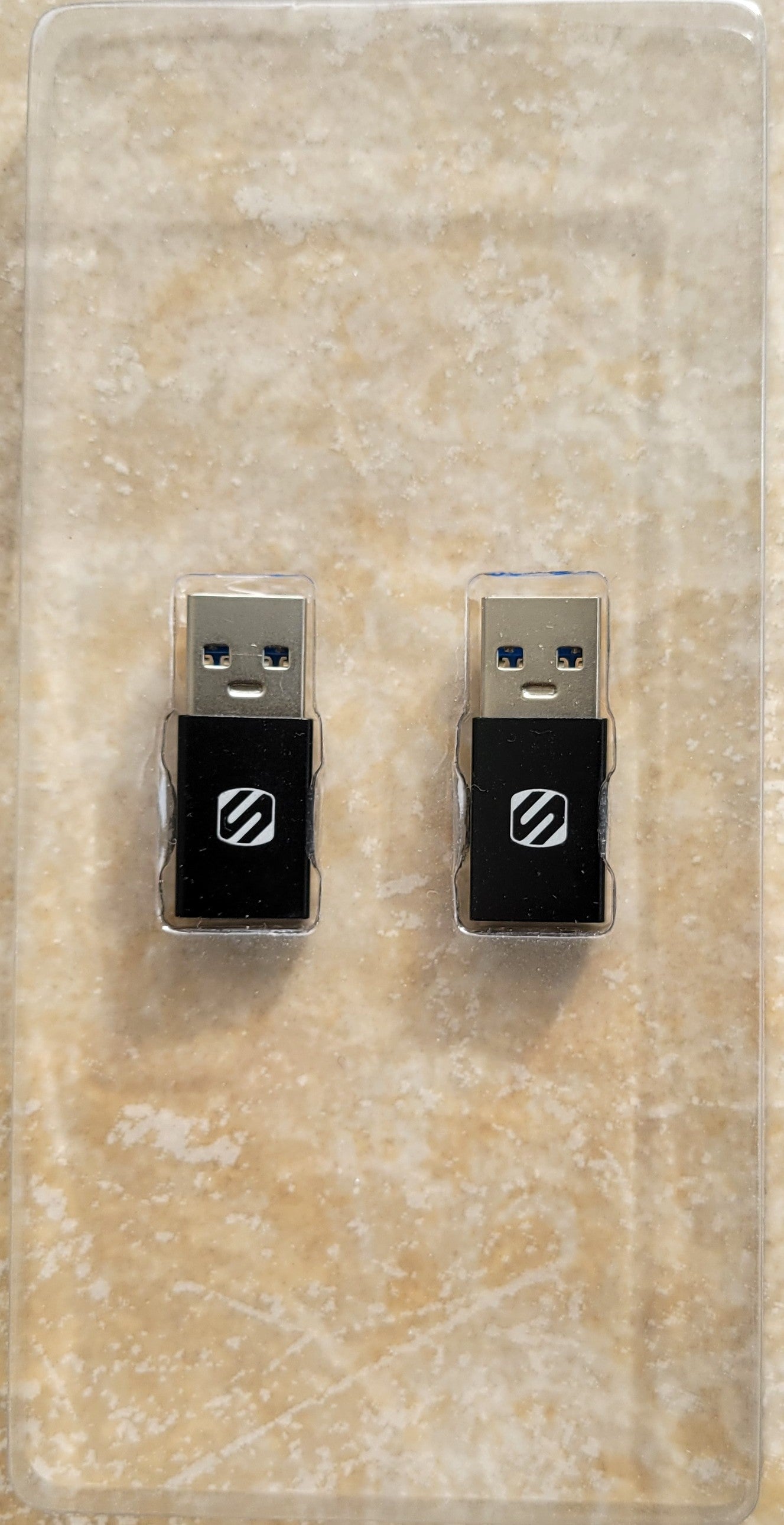 Mini USB A Male to USB Type C Female Adapter, 2-Pack