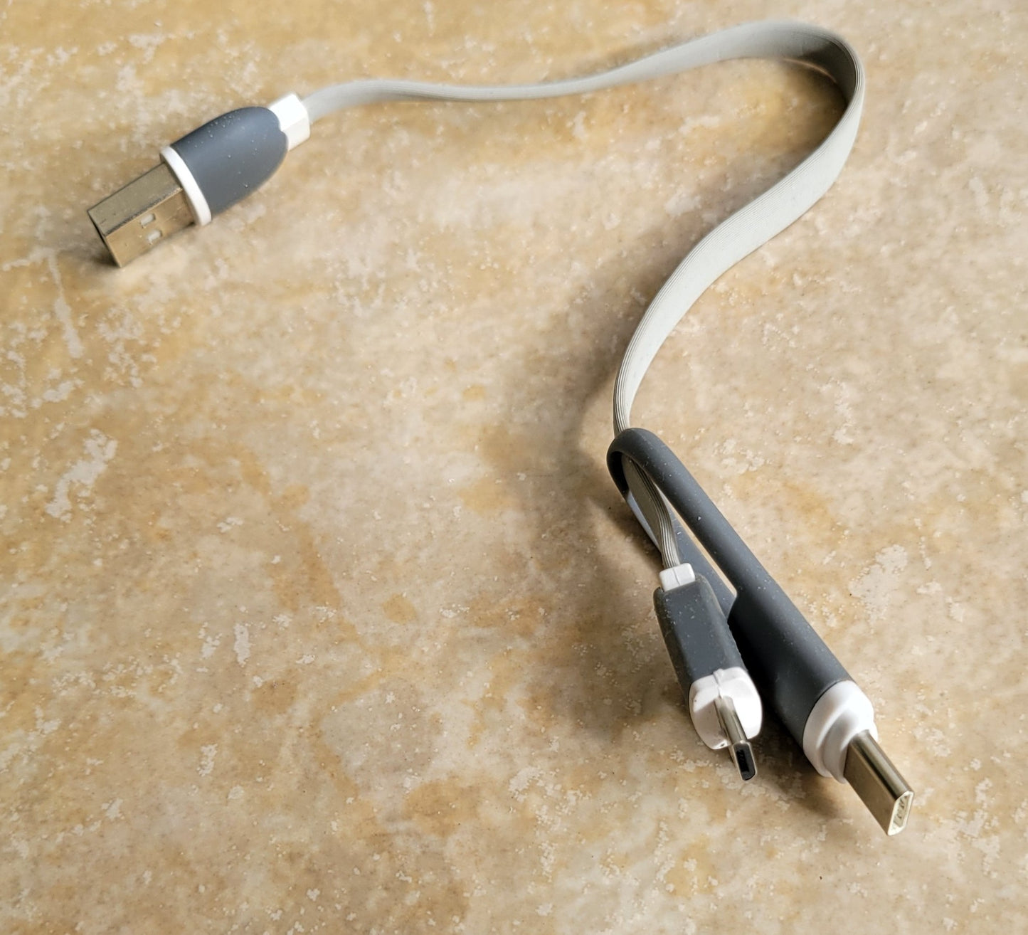 USB A to USB Type C and Micro Combo