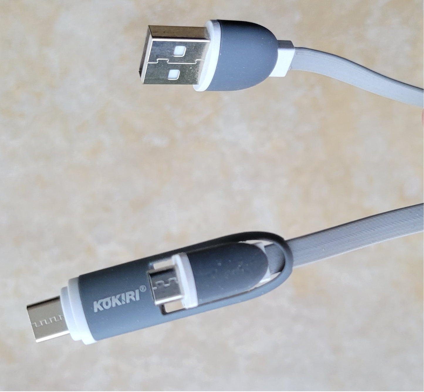 USB A to USB Type C and Micro Combo