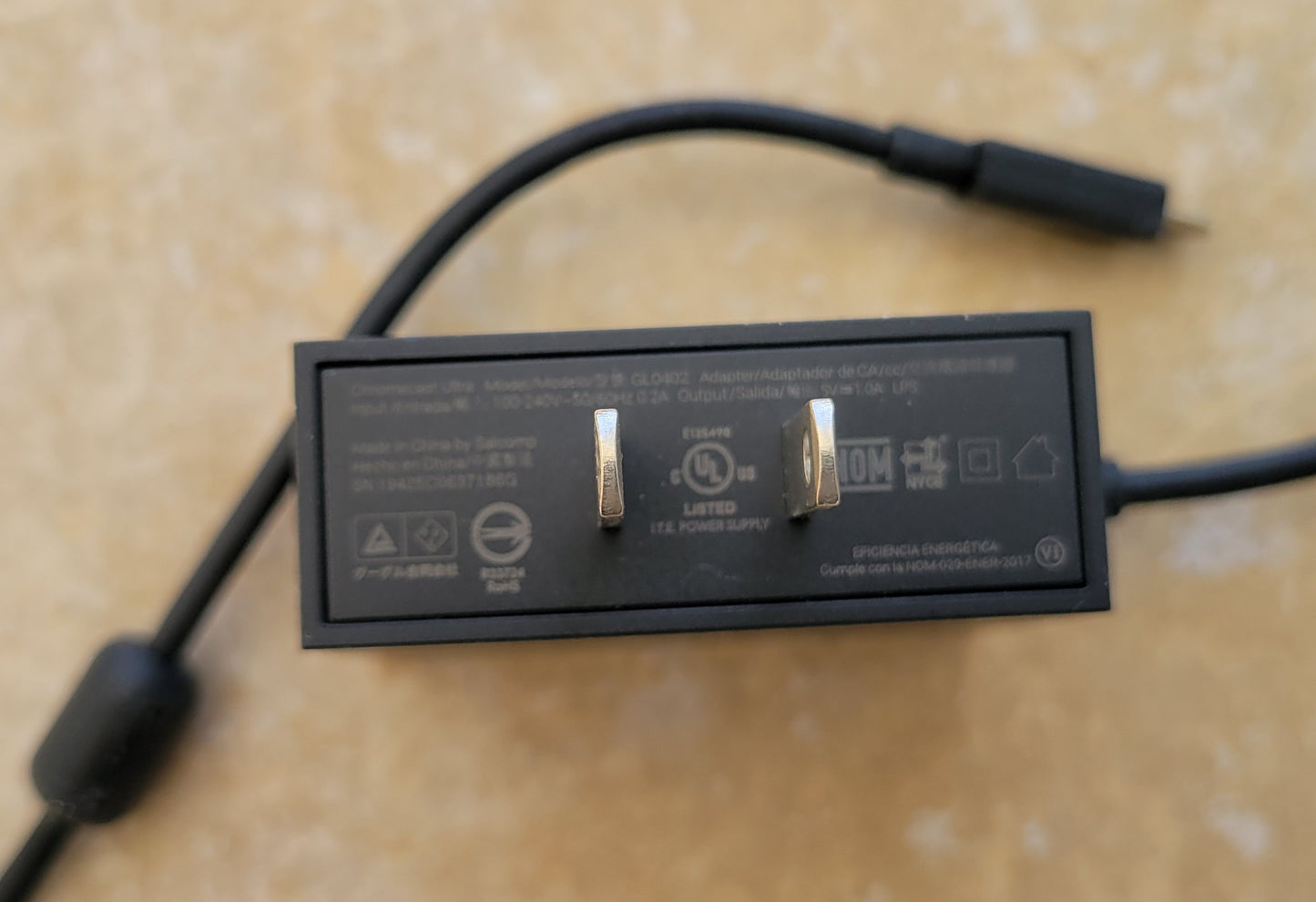 Micro USB to AC Power RJ-45 Female Port Adapter